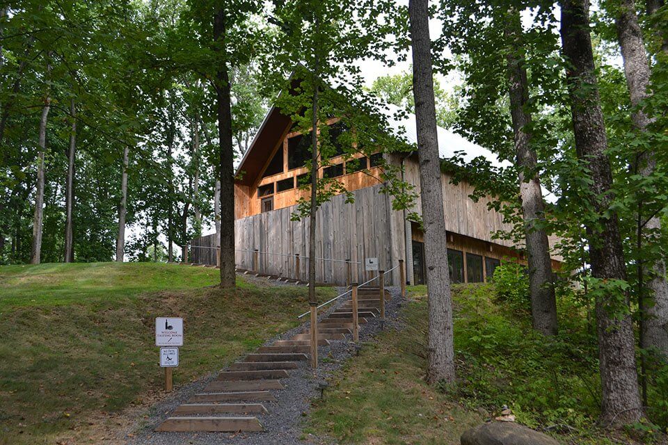 Visiting Arterra - hours 960x640 Arterra Wines Hours, Location, Phone Number, Arterra Wines building upon hilltop on the wooded lot.