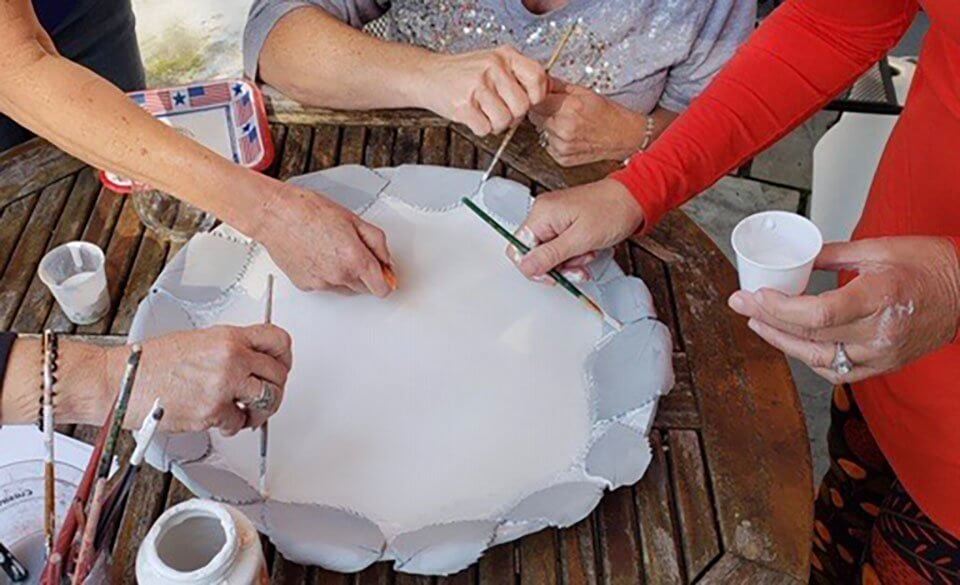 Arterra Art Classes Group Glazing Sculpture